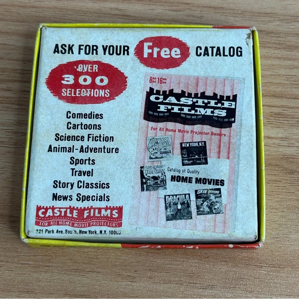 Vintage 8mm Abbott & Costello Castle Films Have Badge Will Chase #850 Untested